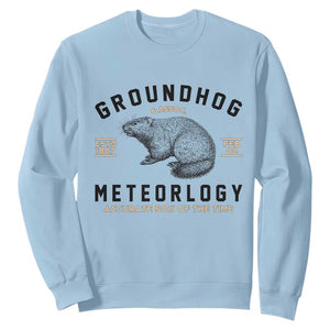 Groundhog Meteorology Sweatshirt Estd 1887 Accurate 50 Percent Of The Time Woodchuck TS02 Light Blue Print Your Wear