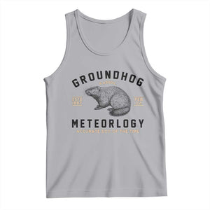 Groundhog Meteorology Tank Top Estd 1887 Accurate 50 Percent Of The Time Woodchuck TS02 Athletic Heather Print Your Wear