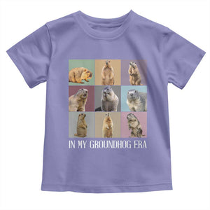 In My Groundhog Era Toddler T Shirt Funny Woodchuck TS02 Violet Print Your Wear