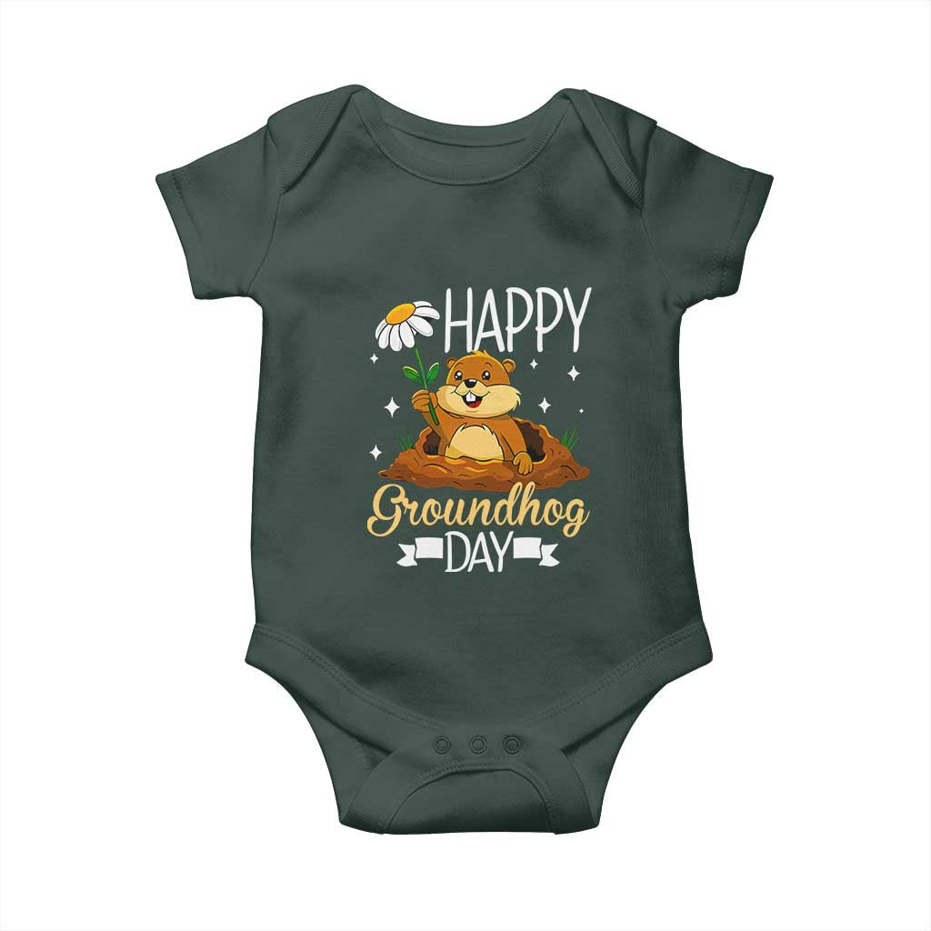 Happy Groundhog Day Baby Onesie Punxsutawney Phil Groundhog Lover TS02 Print Your Wear