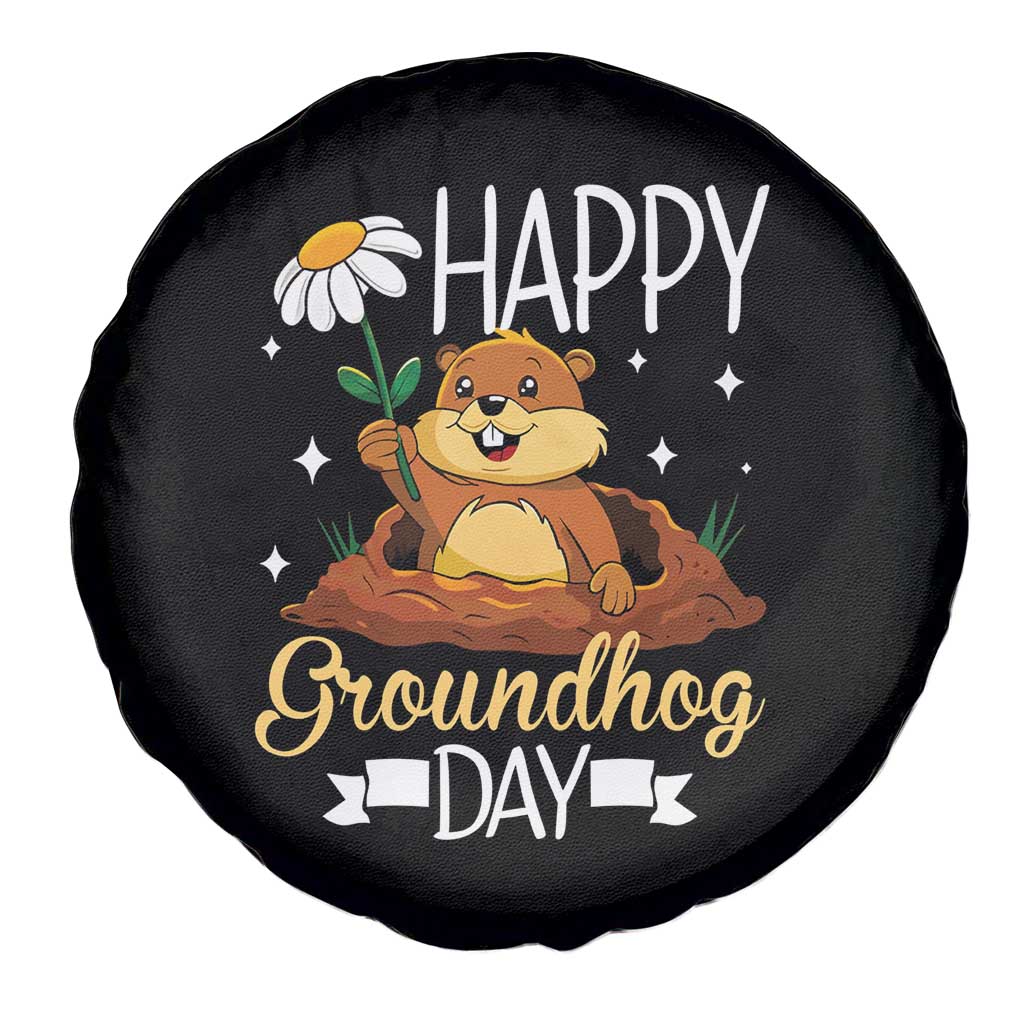 Happy Groundhog Day Spare Tire Cover Punxsutawney Phil Groundhog Lover TS02 Print Your Wear
