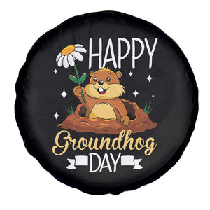 Happy Groundhog Day Spare Tire Cover Punxsutawney Phil Groundhog Lover TS02 Print Your Wear