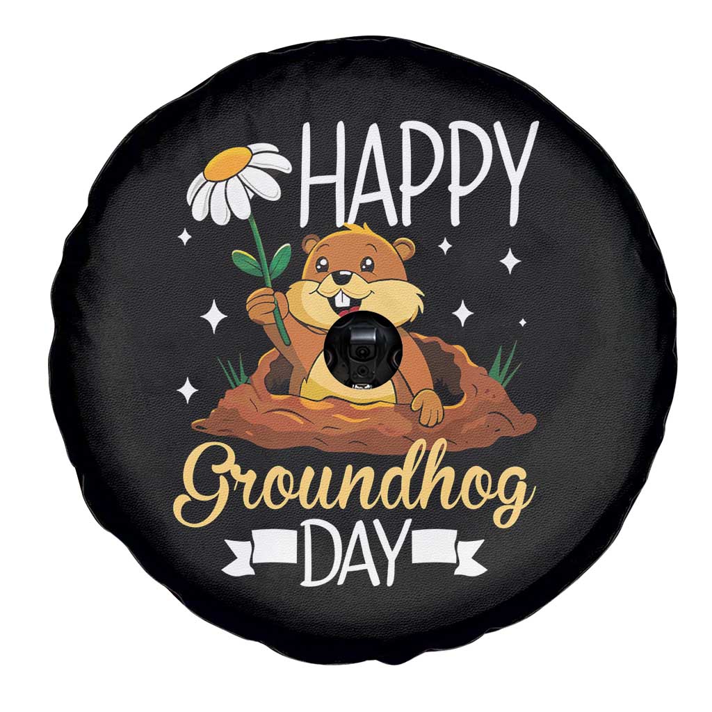 Happy Groundhog Day Spare Tire Cover Punxsutawney Phil Groundhog Lover TS02 Print Your Wear