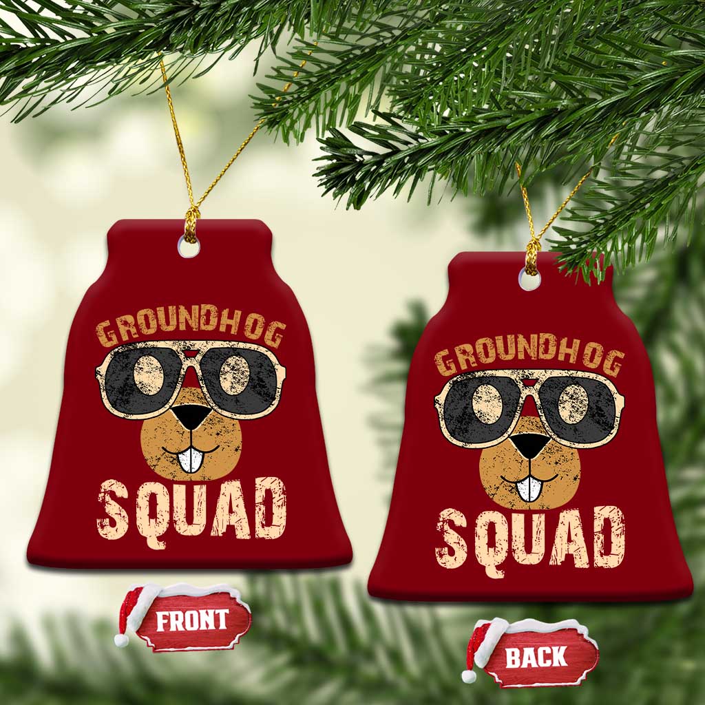 Groundhog Squad Ceramic Ornament Cute Woodchuck Happy Groundhog Day TS02 Print Your Wear
