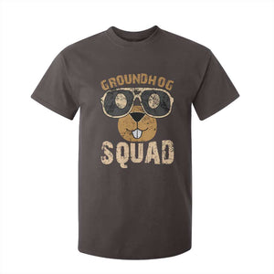 Groundhog Squad T Shirt For Kid Cute Woodchuck Happy Groundhog Day TS02 Dark Chocolate Print Your Wear