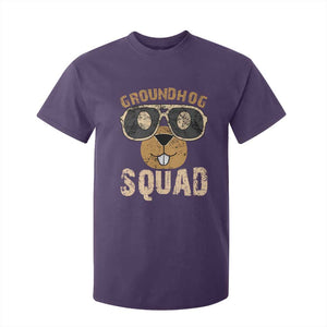 Groundhog Squad T Shirt For Kid Cute Woodchuck Happy Groundhog Day TS02 Purple Print Your Wear