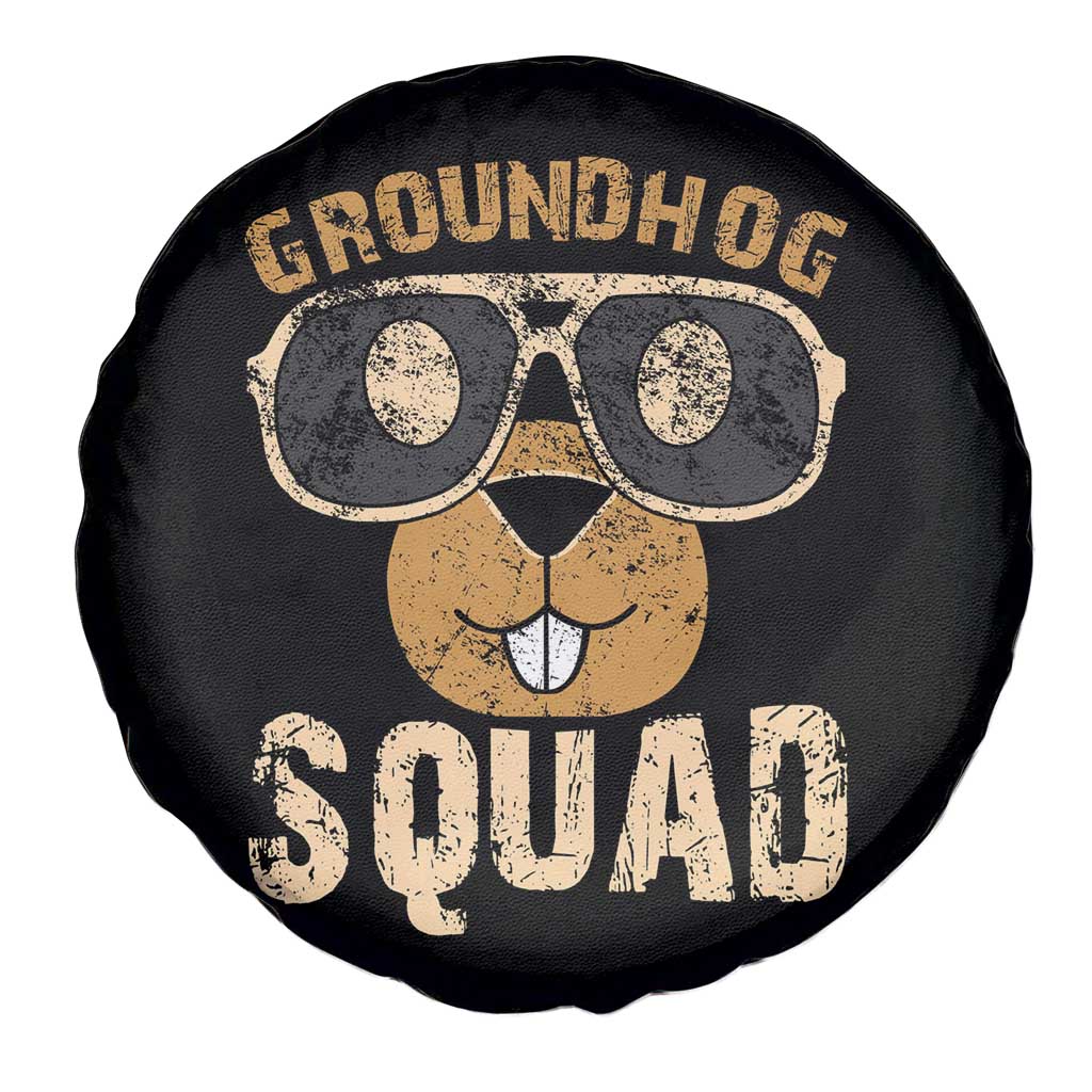 Groundhog Squad Spare Tire Cover Cute Woodchuck Happy Groundhog Day TS02 Print Your Wear