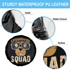 Groundhog Squad Spare Tire Cover Cute Woodchuck Happy Groundhog Day TS02 Print Your Wear