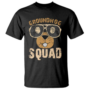 Groundhog Squad T Shirt Cute Woodchuck Happy Groundhog Day TS02 Black Print Your Wear