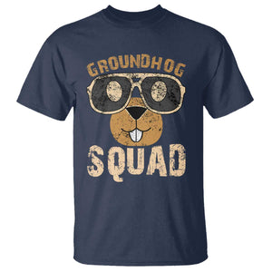 Groundhog Squad T Shirt Cute Woodchuck Happy Groundhog Day TS02 Navy Print Your Wear