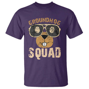 Groundhog Squad T Shirt Cute Woodchuck Happy Groundhog Day TS02 Purple Print Your Wear