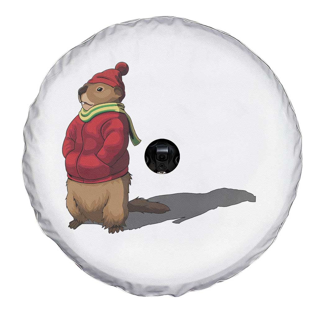 Groundhog Shadow Spare Tire Cover Funny Woodchuck Ground Hog Meteorlogy TS02 Print Your Wear