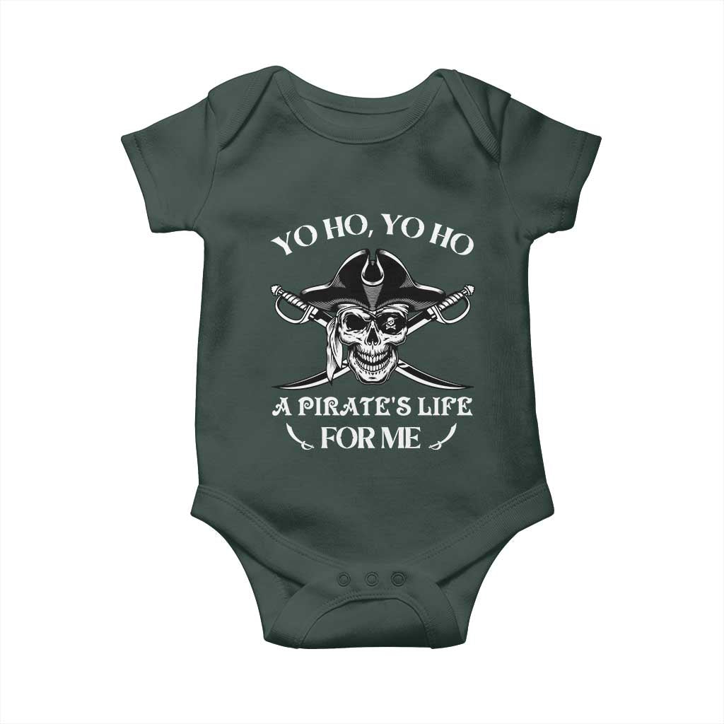 Funny Pirate Baby Onesie Pirate Life For Me Pirate Skull Buccaneer Freebooter TS02 Print Your Wear