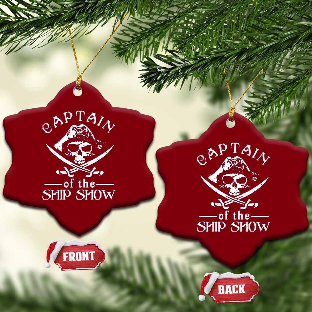 Funny Pirate Ceramic Ornament Captain Ship Show Boater Boating Captain TS02 Print Your Wear