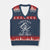 Funny Pirate V-Neck Knit Sweater Vest Captain Ship Show Boater Boating Captain TS02 Navy Red Print Your Wear