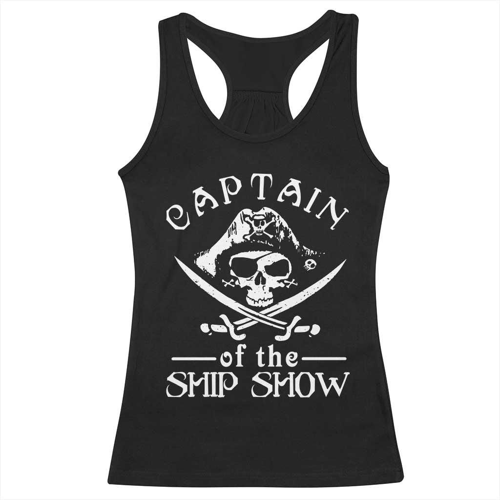 Funny Pirate Racerback Tank Top Captain Ship Show Boater Boating Captain TS02 Black Print Your Wear