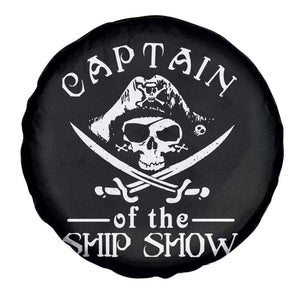 Funny Pirate Spare Tire Cover Captain Ship Show Boater Boating Captain TS02 Print Your Wear