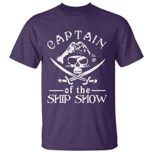 Funny Pirate T Shirt Captain Ship Show Boater Boating Captain TS02 Purple Print Your Wear