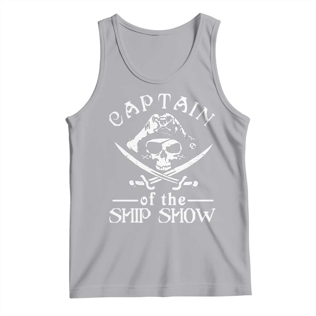 Funny Pirate Tank Top Captain Ship Show Boater Boating Captain TS02 Athletic Heather Print Your Wear