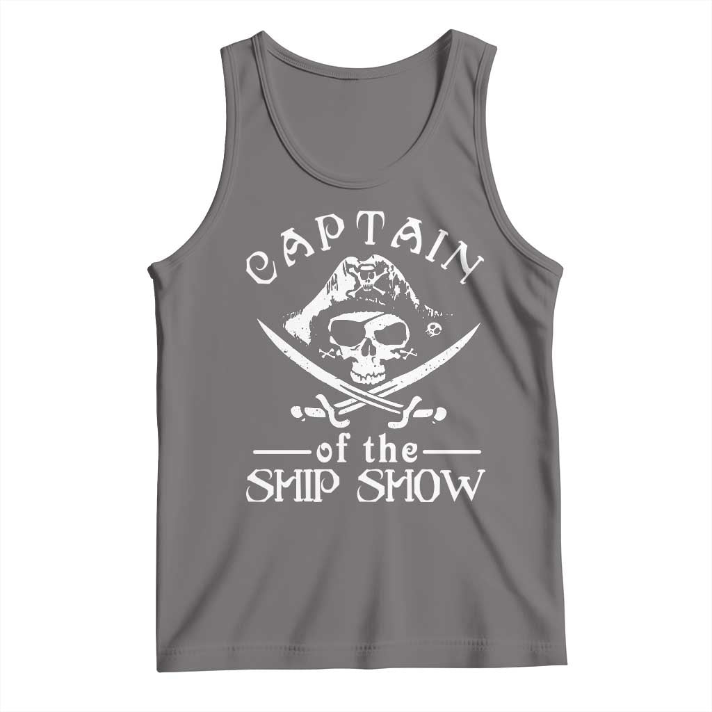 Funny Pirate Tank Top Captain Ship Show Boater Boating Captain TS02 Deep Heather Print Your Wear