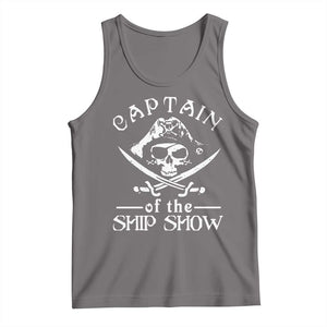 Funny Pirate Tank Top Captain Ship Show Boater Boating Captain TS02 Deep Heather Print Your Wear