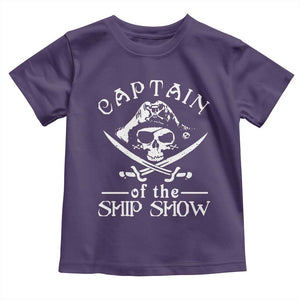Funny Pirate Toddler T Shirt Captain Ship Show Boater Boating Captain TS02 Purple Print Your Wear