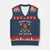 Funny Pirate Skull V-Neck Knit Sweater Vest Instant Pirate Just Add Rum Funny Jolly Roger Crossbones TS02 Navy Red Print Your Wear
