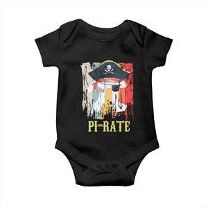 Funny Pi-rate Baby Onesie Pi Day Math Geek Pirate Lover TS02 Black Print Your Wear