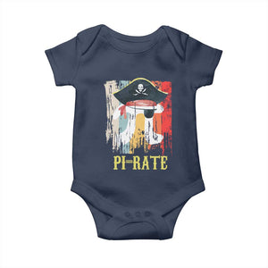 Funny Pi-rate Baby Onesie Pi Day Math Geek Pirate Lover TS02 Navy Print Your Wear