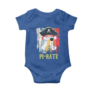 Funny Pi-rate Baby Onesie Pi Day Math Geek Pirate Lover TS02 Royal Blue Print Your Wear