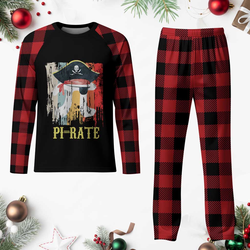 Funny Pi-rate Plaid Pajama Set Pi Day Math Geek Pirate Lover TS02 Buffalo Plaid Print Your Wear