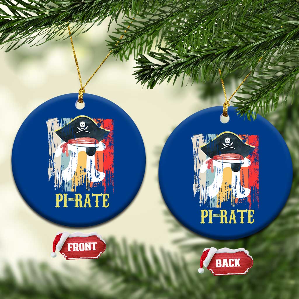 Funny Pi-rate Ceramic Ornament Pi Day Math Geek Pirate Lover TS02 1pc Blue Print Your Wear