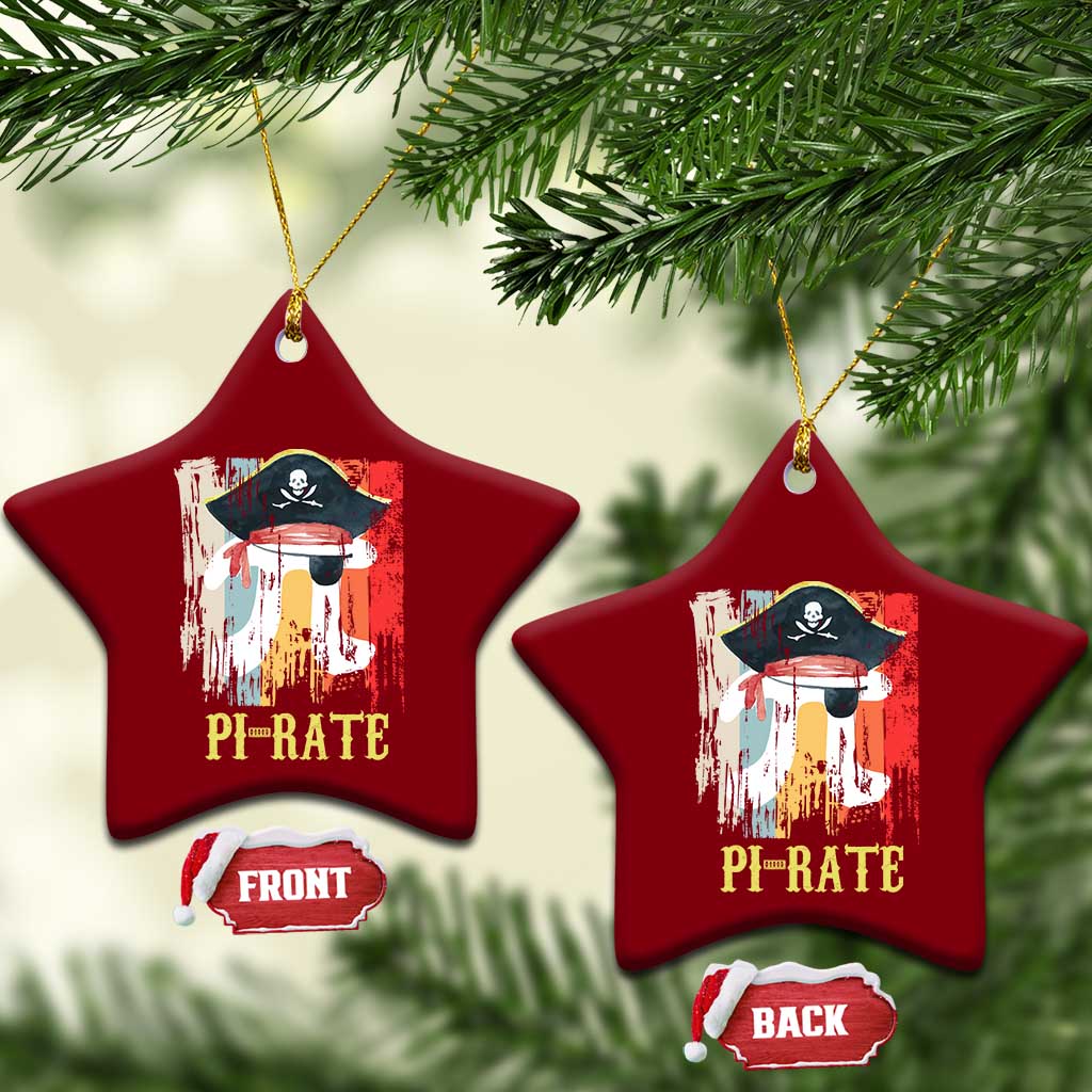 Funny Pi-rate Ceramic Ornament Pi Day Math Geek Pirate Lover TS02 Print Your Wear