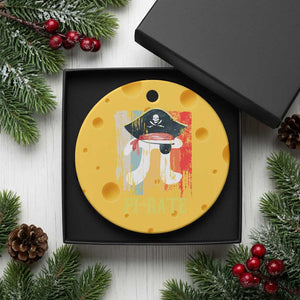 Funny Pi-rate Ceramic Ornament Pi Day Math Geek Pirate Lover TS02 1pc Yellow Cheese Print Your Wear