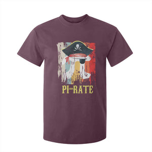 Funny Pi-rate T Shirt For Kid Pi Day Math Geek Pirate Lover TS02 Maroon Print Your Wear