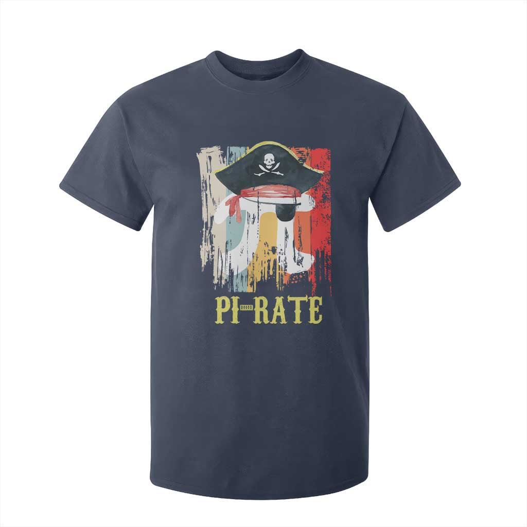 Funny Pi-rate T Shirt For Kid Pi Day Math Geek Pirate Lover TS02 Navy Print Your Wear