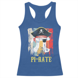Funny Pi-rate Racerback Tank Top Pi Day Math Geek Pirate Lover TS02 Royal Blue Print Your Wear