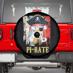 Funny Pi-rate Spare Tire Cover Pi Day Math Geek Pirate Lover TS02 Black Print Your Wear