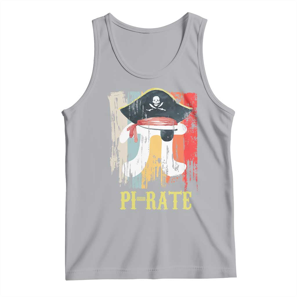 Funny Pi-rate Tank Top Pi Day Math Geek Pirate Lover TS02 Athletic Heather Print Your Wear