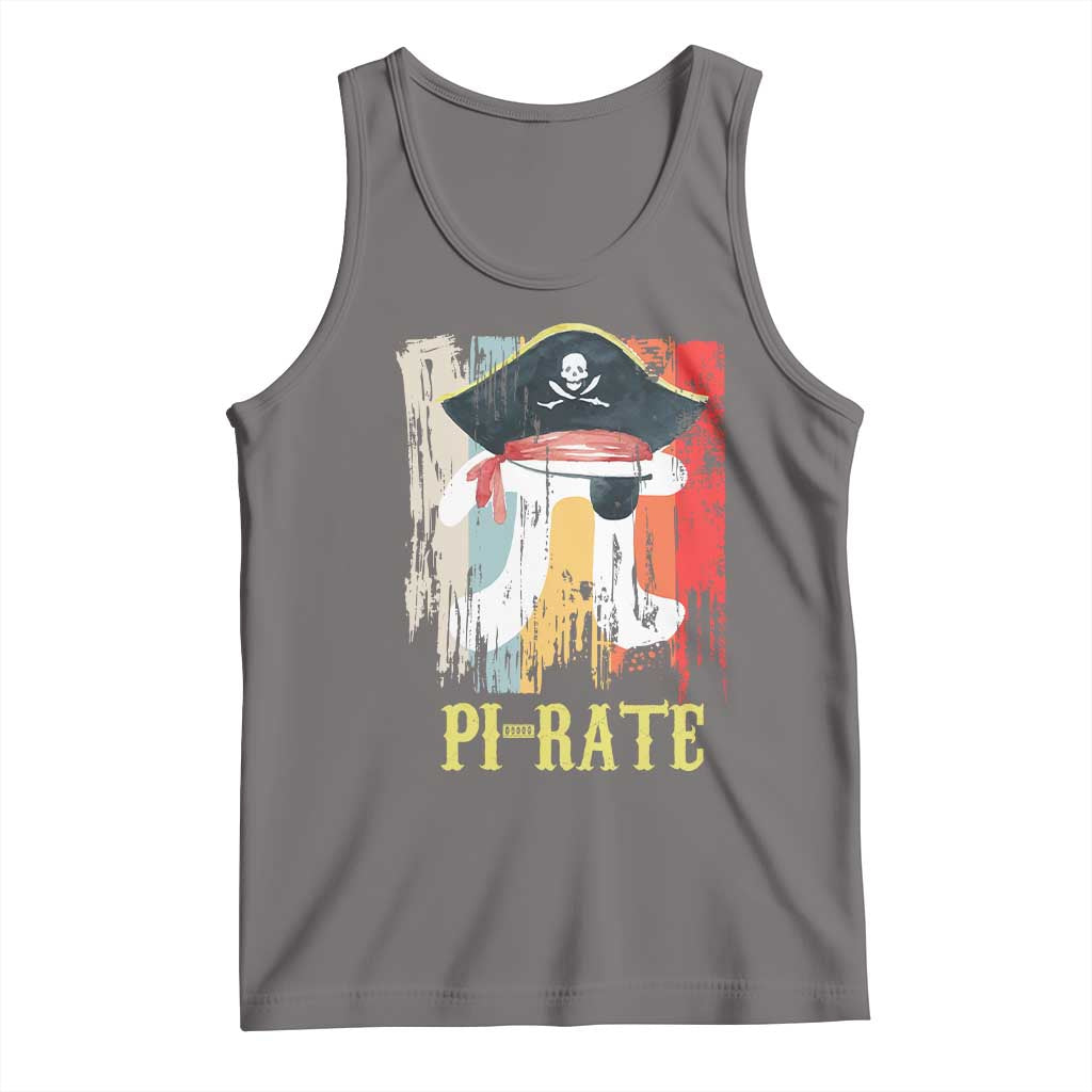 Funny Pi-rate Tank Top Pi Day Math Geek Pirate Lover TS02 Deep Heather Print Your Wear