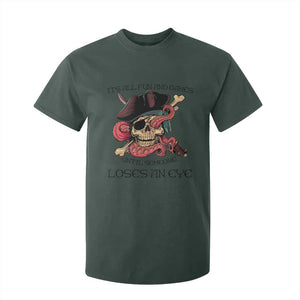 Funny Pirate T Shirt For Kid All Fun And Games Until Someone Loses an Eye TS02 Dark Forest Green Print Your Wear