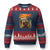 Funny Scream Groundhog Ugly Christmas Sweater Woddchuck Day TS02 Navy Red Print Your Wear