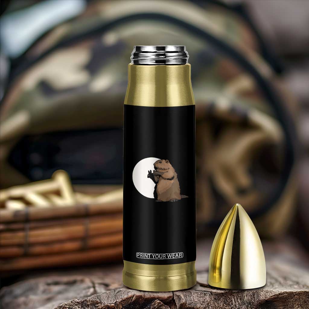 Groundhog Shadow Meteorlogy Bullet Tumbler Woodchuck Puppet Funny Gift TS02 Print Your Wear