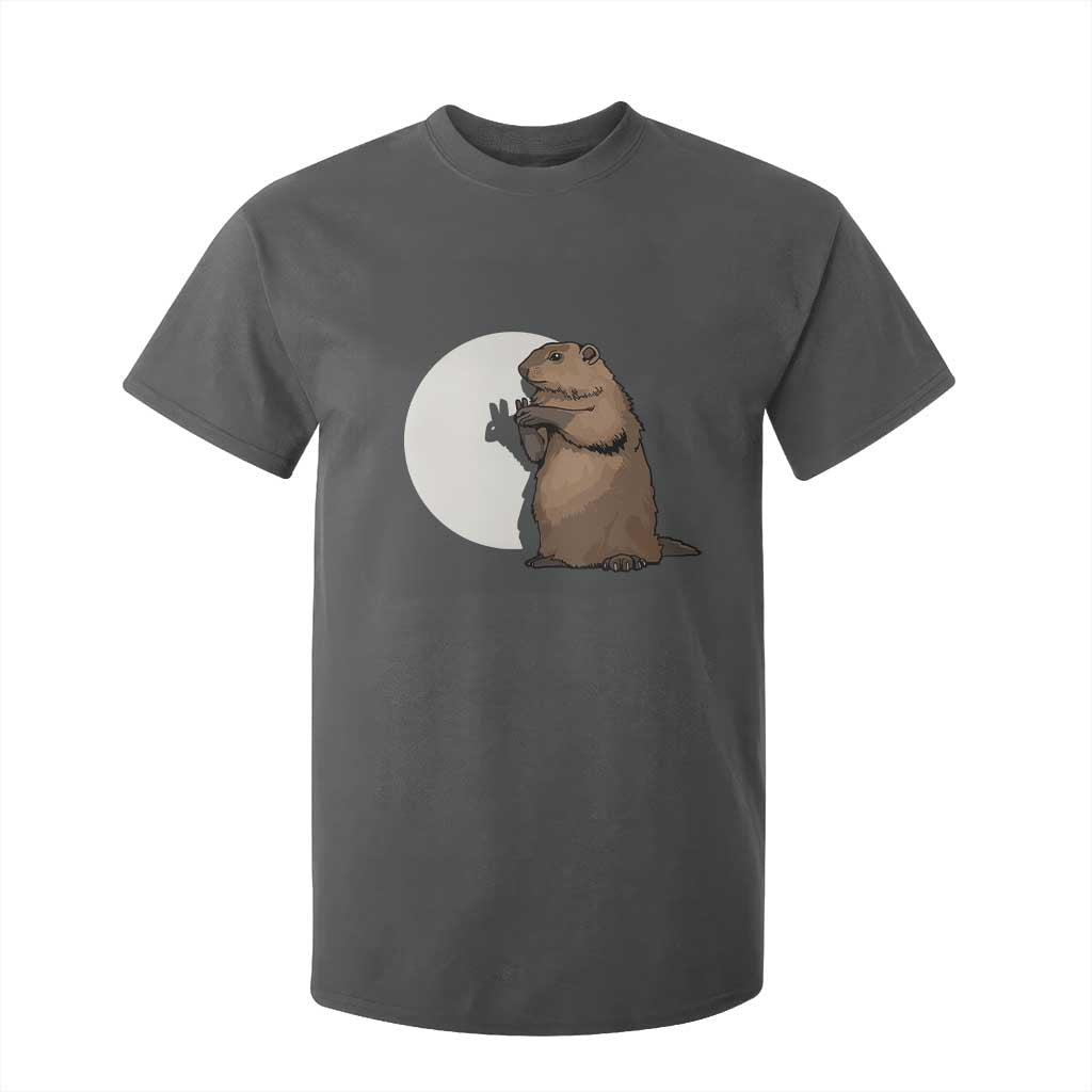 Groundhog Shadow Meteorlogy T Shirt For Kid Woodchuck Puppet Funny Gift TS02 Dark Heather Print Your Wear