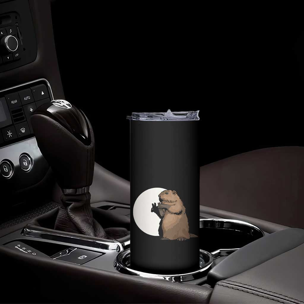 Groundhog Shadow Meteorlogy Skinny Tumbler Woodchuck Puppet Funny Gift TS02 Print Your Wear