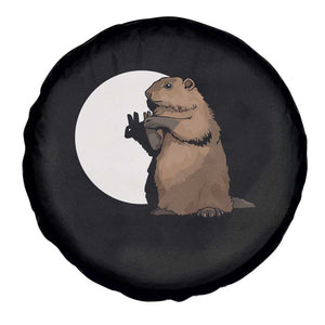 Groundhog Shadow Meteorlogy Spare Tire Cover Woodchuck Puppet Funny Gift TS02 Print Your Wear