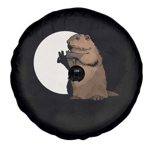 Groundhog Shadow Meteorlogy Spare Tire Cover Woodchuck Puppet Funny Gift TS02 Print Your Wear