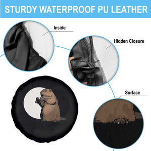 Groundhog Shadow Meteorlogy Spare Tire Cover Woodchuck Puppet Funny Gift TS02 Print Your Wear