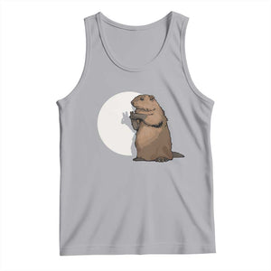 Groundhog Shadow Meteorlogy Tank Top Woodchuck Puppet Funny Gift TS02 Athletic Heather Print Your Wear