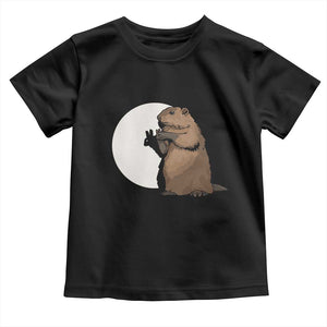 Groundhog Shadow Meteorlogy Toddler T Shirt Woodchuck Puppet Funny Gift TS02 Black Print Your Wear
